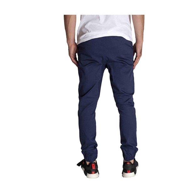 New KDNK Stretch Twill Jogger Drop Crotch Cobalt Blue Pants Size XXL - Picture 3 of 6